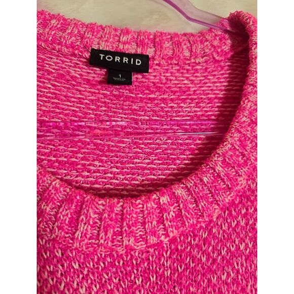 Torrid Neon Cozy Sweater XL Office Winter Ecelectic Grandpa Grandmacore Cozy - Picture 9 of 9